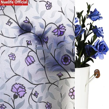 Purple flower pattern electrostatic frosted glass film living room bedroom bathroom kitchen window sliding door privacy film
Purple flower pattern electrostatic frosted glass film living room bedroom bathroom kitchen window sliding door privacy film