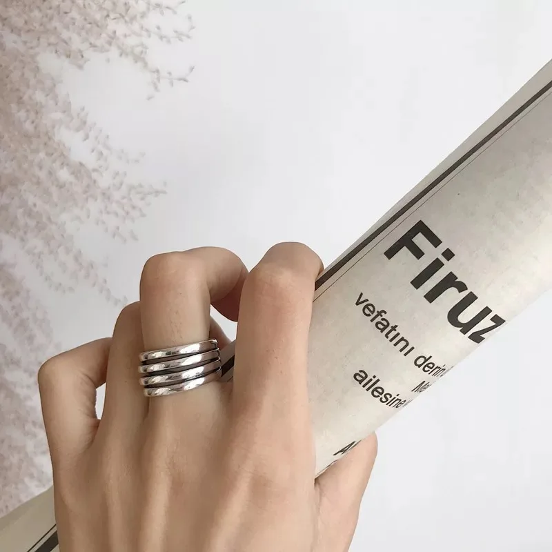 925 sterling silver ring fashion retro old line ring opening adjustable wild personality men women boy girl silver hand jewelry
925 sterling silver ring fashion retro old line ring opening adjustable wild personality men women boy girl silver hand jewelry