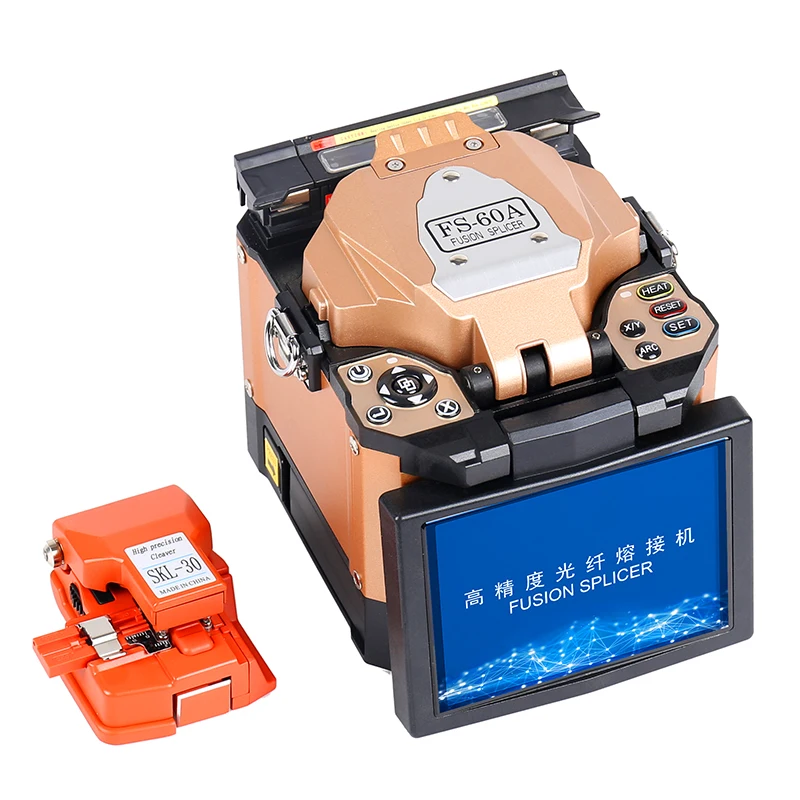 High-precision FTTH Fiber Optic Fusion Welding Splicing Machine FS-60A Fiber Optical Fusion Splicer
High-precision FTTH Fiber Optic Fusion Welding Splicing Machine FS-60A Fiber Optical Fusion Splicer