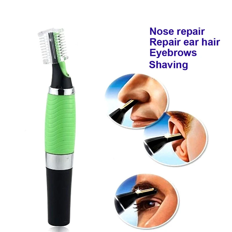 

Precision Micro Trimmer Remover Touch Max Personal Hair Ear Nose Neck EyebrowTrimmer Remover Brand new Green