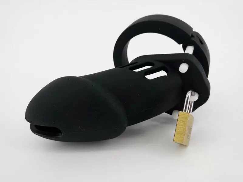 Male Medical Silicone CB6000s Chastity Belt Devices with 5 Ring Size Dick Lock Penis Sleeve Dildo Cage Sex Toys Cock Ring Fetish 10