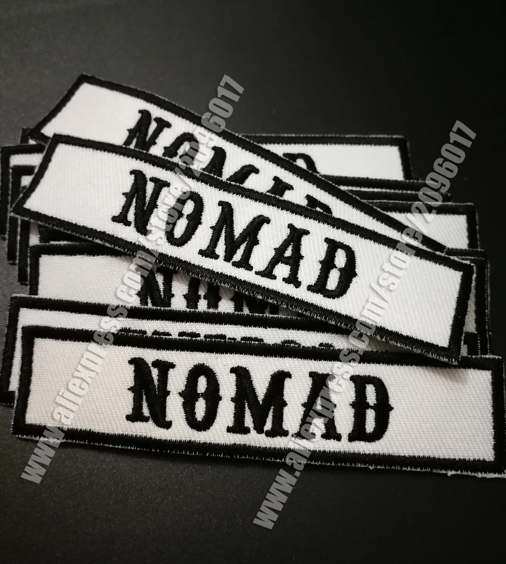 BLACK CUSTOMIZED SONS OF NOMAD PATCHES BADGES Embroidered Iron On BIKER Patches DIY CLOTHING ANARCHY STICKER ACCESSORY
BLACK CUSTOMIZED SONS OF NOMAD PATCHES BADGES Embroidered Iron On BIKER Patches DIY CLOTHING ANARCHY STICKER ACCESSORY