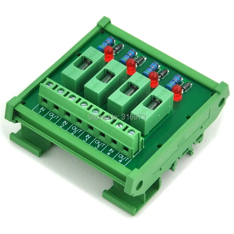 4 Channel Fuse Interface Module,for 100~250VAC, Din Rail Mount,w/ Fail Indicator
4 Channel Fuse Interface Module,for 100~250VAC, Din Rail Mount,w/ Fail Indicator