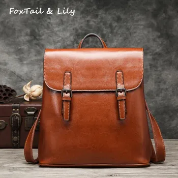 FoxTail & Lily Ladies Genuine Leather Bags Women Backpack Vintage Casual Tote Bag Multifunction Travel Backpacks High Quality
FoxTail & Lily Ladies Genuine Leather Bags Women Backpack Vintage Casual Tote Bag Multifunction Travel Backpacks High Quality