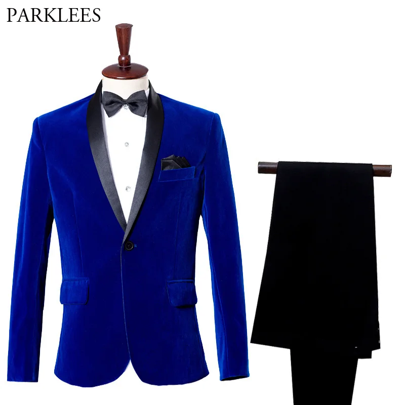 Luxury Blue Velvet Tuxedo Suit Men Casual Slim Fit Mens Shawl Lapel Costume Business Formal Prom Groom Wedding Suits With Pants
Luxury Blue Velvet Tuxedo Suit Men Casual Slim Fit Mens Shawl Lapel Costume Business Formal Prom Groom Wedding Suits With Pants