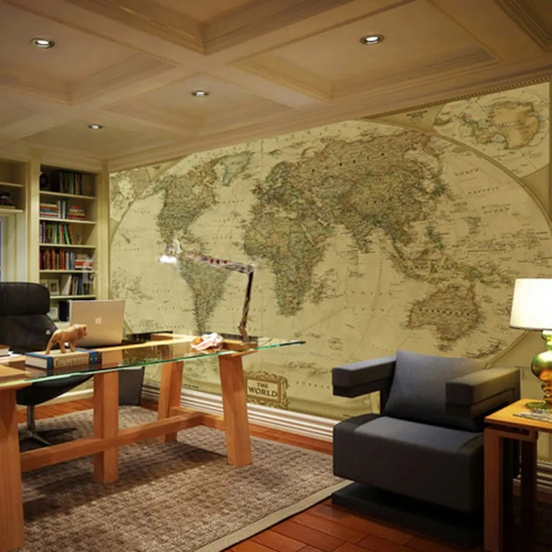 beibehang wall paper papel de parede Mural Dolly mural fashion world map background 3d murals wallpaper papier peint | Обустройство