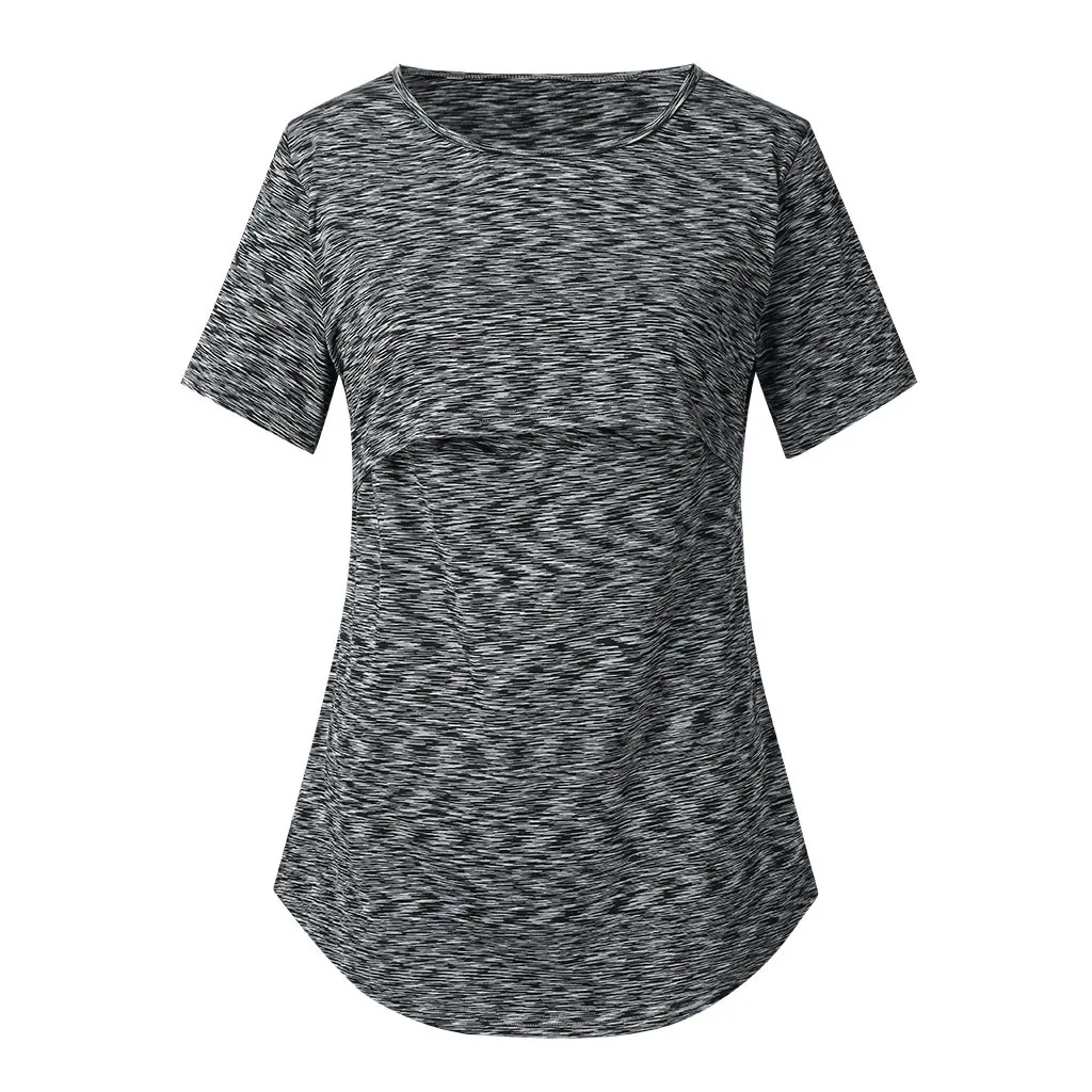 vetement femme 2019 Women's pregnant maternity tops and blouse Nursing Round Neck Short Sleeve Maternity Shirt Breastfeeding Top
vetement femme 2019 Women's pregnant maternity tops and blouse Nursing Round Neck Short Sleeve Maternity Shirt Breastfeeding Top