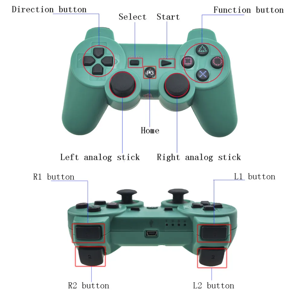 2018 Новинка для Sony PS3 беспроводной Bluetooth игровой контроллер 2 4 ГГц sony playstation 3 Пульт