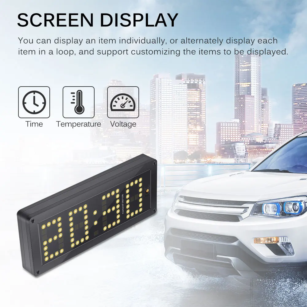 3 in 1 LCD Dislay Car Digital Thermometer Voltmeter Clock Monitor Car Battery Voltage In/Out Car Temperature Monitor Meter
3 in 1 LCD Dislay Car Digital Thermometer Voltmeter Clock Monitor Car Battery Voltage In/Out Car Temperature Monitor Meter