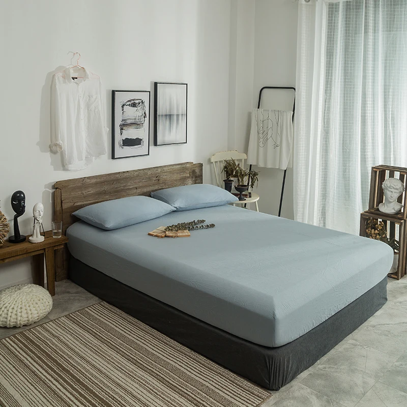 Bed Sheet With Pillowslip Stylish Light Blue Solid Color Bed Linen Queen Size Mattress Covers Fitted Sheet Sets 180X200cm Set
Bed Sheet With Pillowslip Stylish Light Blue Solid Color Bed Linen Queen Size Mattress Covers Fitted Sheet Sets 180X200cm Set