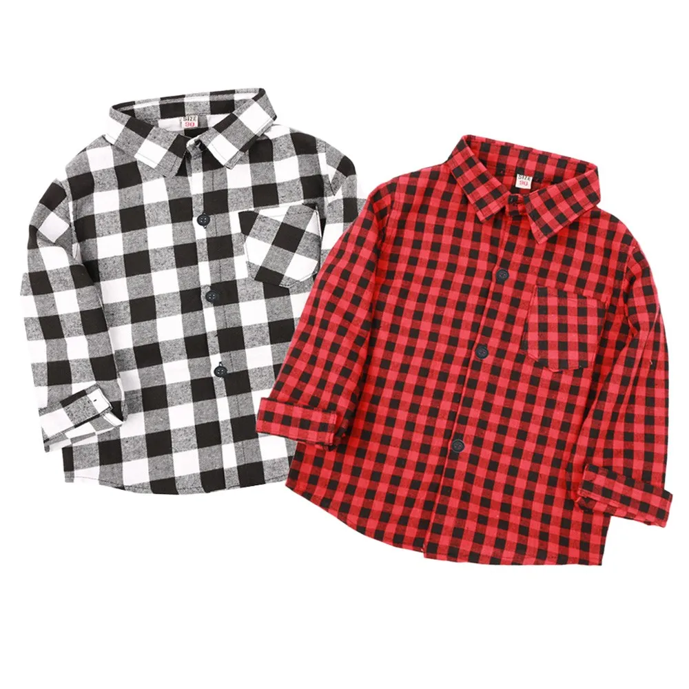 Kids Boys Girls Long Sleeve Solid Plaid Tops Blouse Clothes Gentleman Toddler Boy Clothes Roupa Menino
Kids Boys Girls Long Sleeve Solid Plaid Tops Blouse Clothes Gentleman Toddler Boy Clothes Roupa Menino