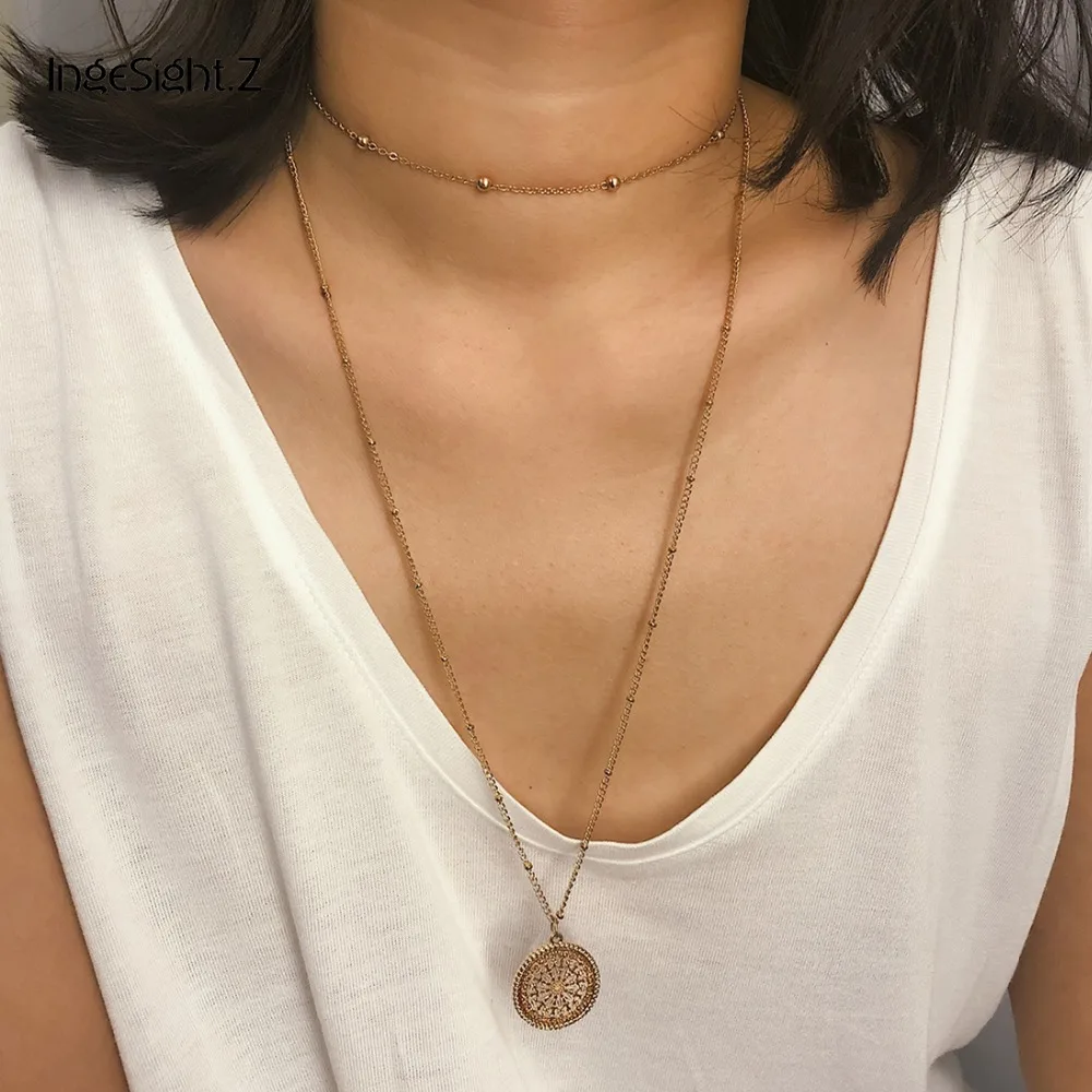 IngeSight.Z Multi Layered Choker Necklace Collar Statement Hollow Out Flower Pendant Necklace for Women Jewelry Accessories Gift
IngeSight.Z Multi Layered Choker Necklace Collar Statement Hollow Out Flower Pendant Necklace for Women Jewelry Accessories Gift