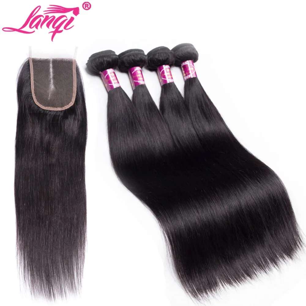 LanQi 4 Bundles Malaysian Straight Hair With Closure 100% Human Hair Weave Bundles With Lace Closure Pack Non Remy Hair Weaving
LanQi 4 Bundles Malaysian Straight Hair With Closure 100% Human Hair Weave Bundles With Lace Closure Pack Non Remy Hair Weaving
