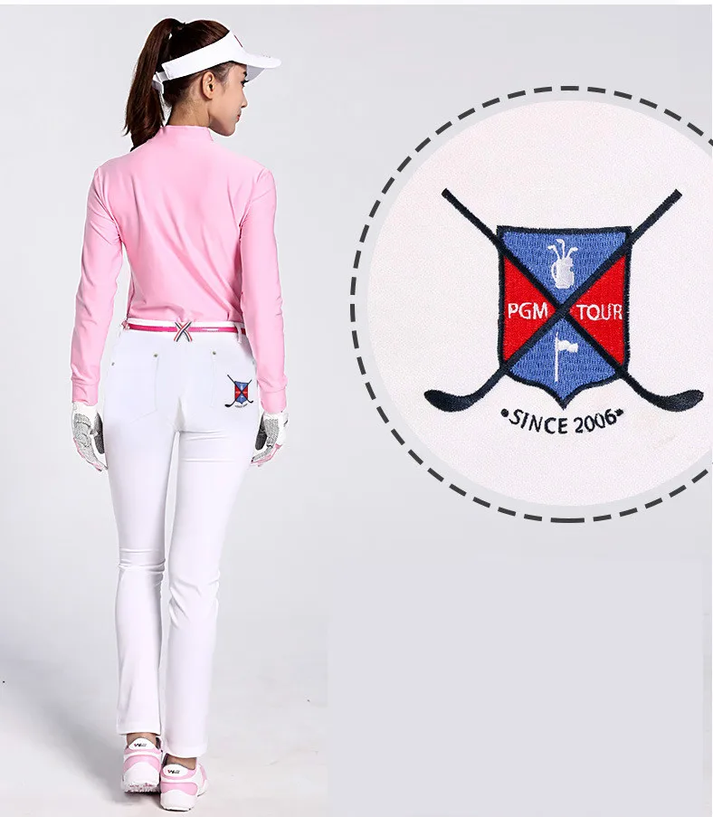 PGM Autumn And Winter Woman's Golf Pants Ladies High Elasticity Slim