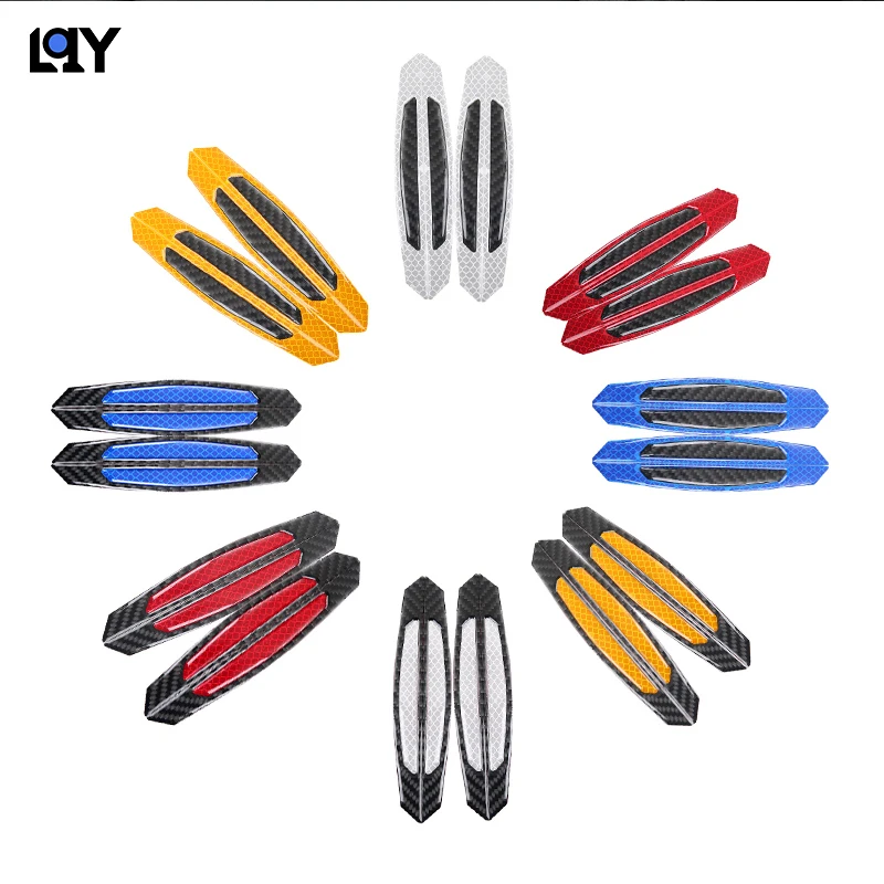 LQY 4pc 100% real carbon fiber reflective car stickers door anti-collision advanced reflective anti-scratch
LQY 4pc 100% real carbon fiber reflective car stickers door anti-collision advanced reflective anti-scratch