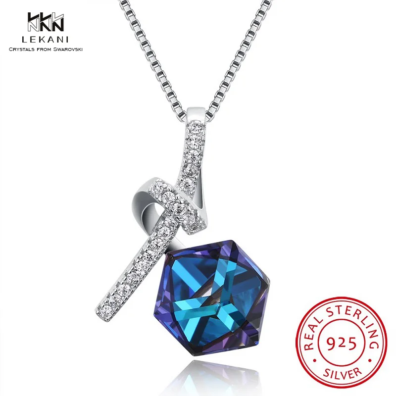 LEKANI Crystals From Swarovski Necklace 925 Fashion Crystal Square Pendant Necklace Women's Fine Jewelry High-Grade Crystal Gift
LEKANI Crystals From Swarovski Necklace 925 Fashion Crystal Square Pendant Necklace Women's Fine Jewelry High-Grade Crystal Gift