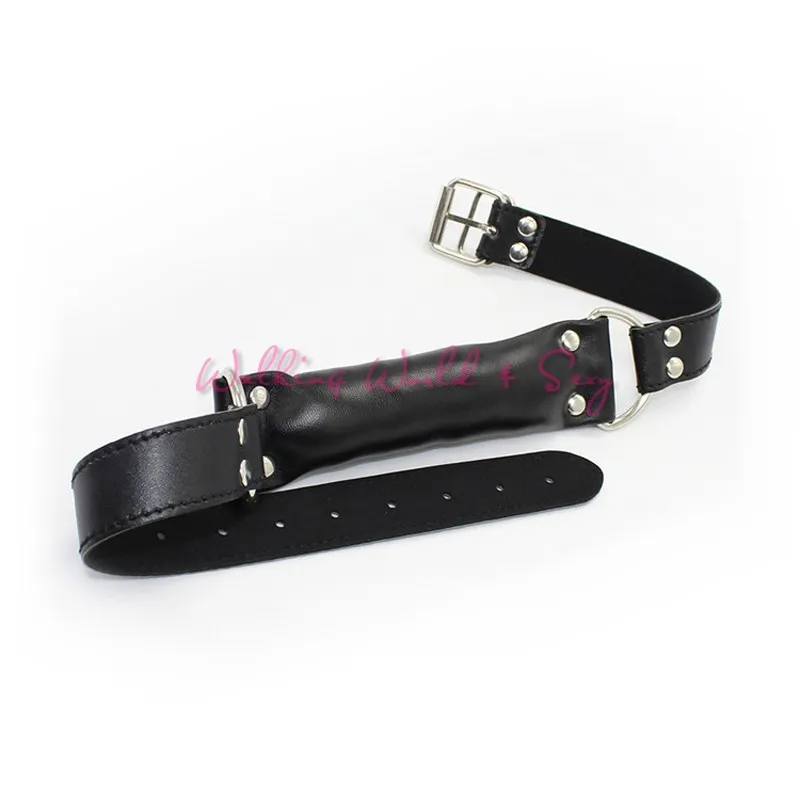 Soft Pu Leather Stick Mouth Gag Dog Bone Plug Fetish Slave Gag Harness Bondage Restraint Adult Game Sex Toys For Couple Flirting (2)