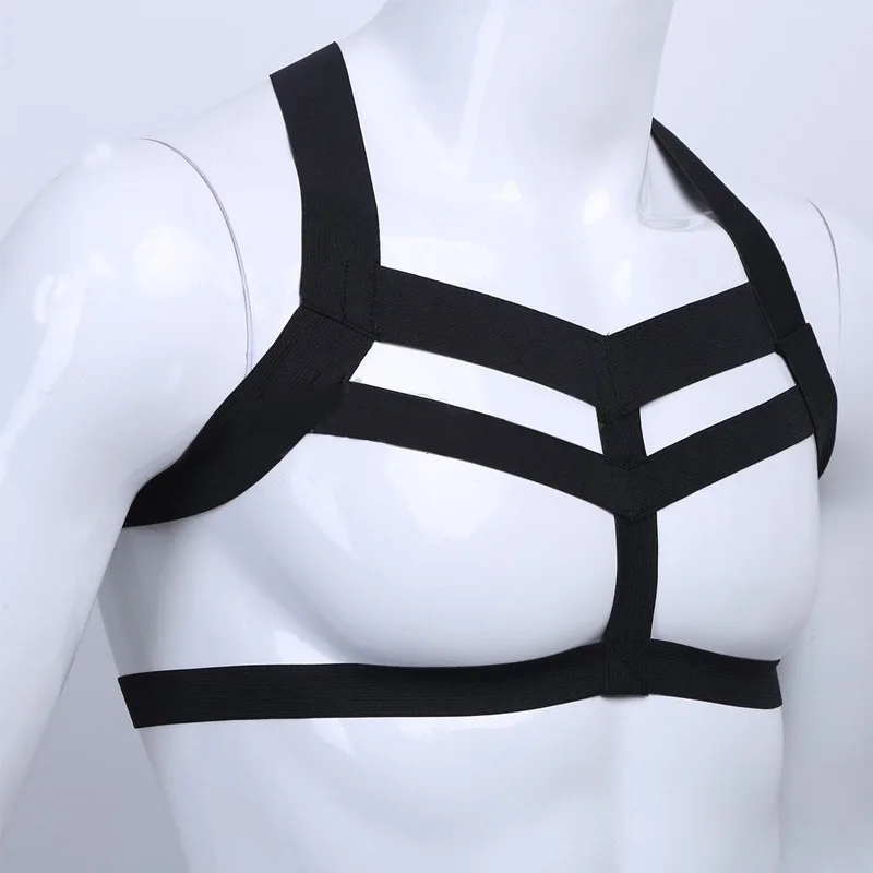 Mens Sexy Lingerie Hollow Out Body Chest Harness Bondage Costumes Halter Neck Nightclub Dance Party Costume
Mens Sexy Lingerie Hollow Out Body Chest Harness Bondage Costumes Halter Neck Nightclub Dance Party Costume