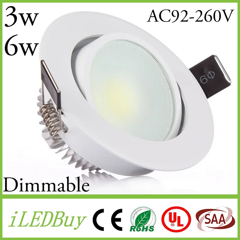 Led downlight spot led Super Bright Recessed LED Dimmable Downlight CREE COB 3W 6W LED Spot light Ceiling Lamp +Drive CE UL SAA
Led downlight spot led Super Bright Recessed LED Dimmable Downlight CREE COB 3W 6W LED Spot light Ceiling Lamp +Drive CE UL SAA