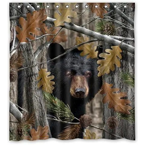 Special Design Cute Black Bear Family In The Forest Waterproof Bathroom Shower Curtain 66(W)x72(H)-Inch,Bathroom decor
Special Design Cute Black Bear Family In The Forest Waterproof Bathroom Shower Curtain 66(W)x72(H)-Inch,Bathroom decor