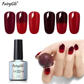 FairyGlo10ML Wine Red Thermal Temperature Change Gel Nail Polish Soak Off UV Gel Nail Semi Permanent Changing Color Gel Varnish
FairyGlo10ML Wine Red Thermal Temperature Change Gel Nail Polish Soak Off UV Gel Nail Semi Permanent Changing Color Gel Varnish
