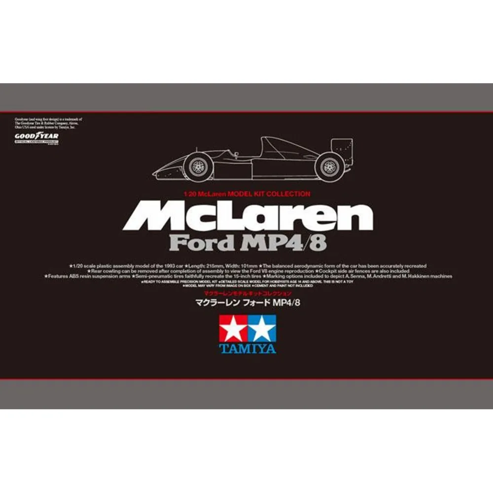 OHS Tamiya 25172 1/20 MP4/8 Formule F1 Racing Car Scale Assembly Car Model Building Kits
OHS Tamiya 25172 1/20 MP4/8 Formule F1 Racing Car Scale Assembly Car Model Building Kits