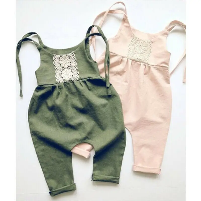 0-24M Toddler Kids Baby Girls Summer Strap Romper Jumpsuit Sleeveless Lace Outfits Sunsuit Clothes Set
0-24M Toddler Kids Baby Girls Summer Strap Romper Jumpsuit Sleeveless Lace Outfits Sunsuit Clothes Set