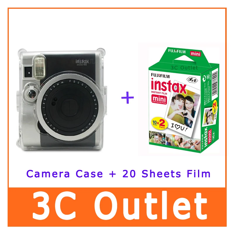 Fujifilm Instax Mini90 Camera Transparent Crystal Case Protective Bag+Fujifilm Instant Mini Film 3 Inch 20 Sheets For Mini 90
Fujifilm Instax Mini90 Camera Transparent Crystal Case Protective Bag+Fujifilm Instant Mini Film 3 Inch 20 Sheets For Mini 90