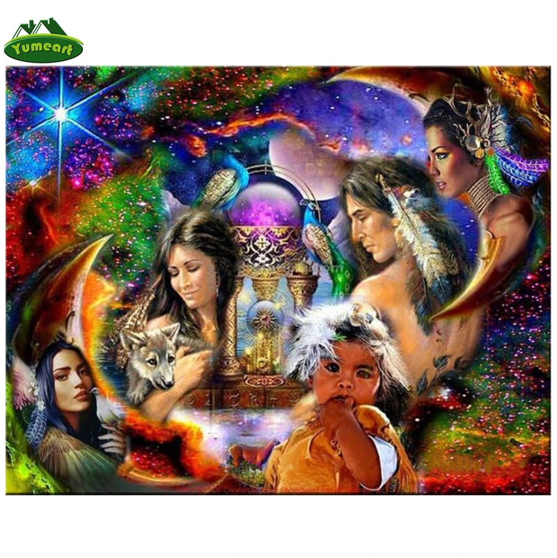 YUMEART Diamond Painting Cross Stitch Native American Indian Square Mosaic 5D Needlework Pattern Diy Full Diamond Embroidery Kit
YUMEART Diamond Painting Cross Stitch Native American Indian Square Mosaic 5D Needlework Pattern Diy Full Diamond Embroidery Kit