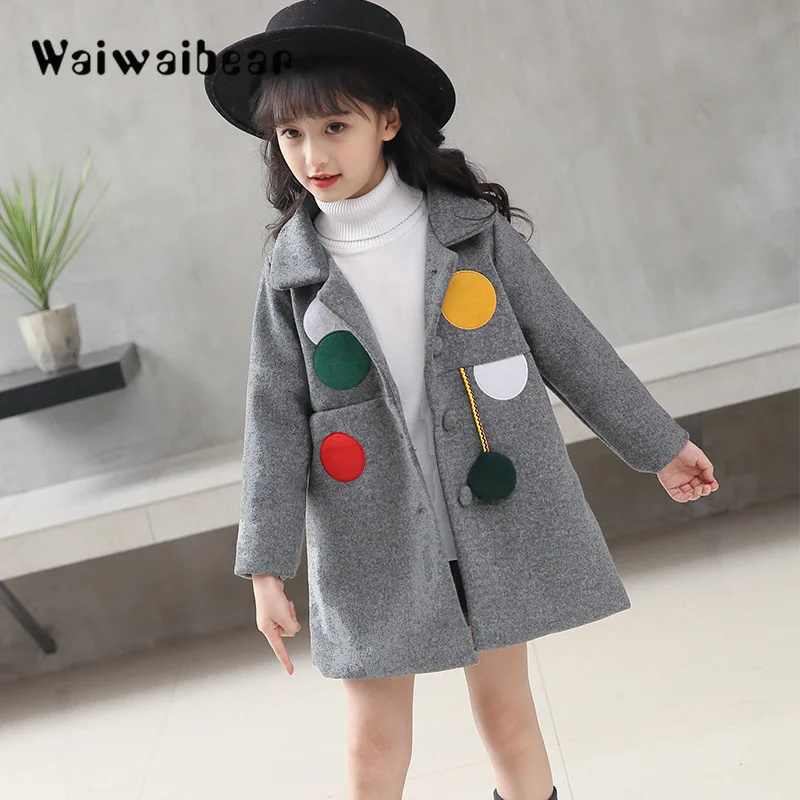 Children Girls Spring Autumn Coats New Fashion Brand thick woolen Baby Jacket Solid Casual Polka Dot Kids Clothes Outwears
Children Girls Spring Autumn Coats New Fashion Brand thick woolen Baby Jacket Solid Casual Polka Dot Kids Clothes Outwears