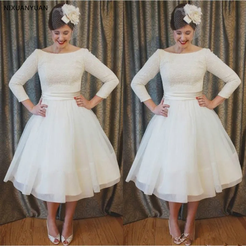 Boho Ivory Short Wedding Dress 2019 Vestidos De Noiva Tea-Length Lace Vintage Bride Dresses Summer Beach Bridal Gowns
Boho Ivory Short Wedding Dress 2019 Vestidos De Noiva Tea-Length Lace Vintage Bride Dresses Summer Beach Bridal Gowns