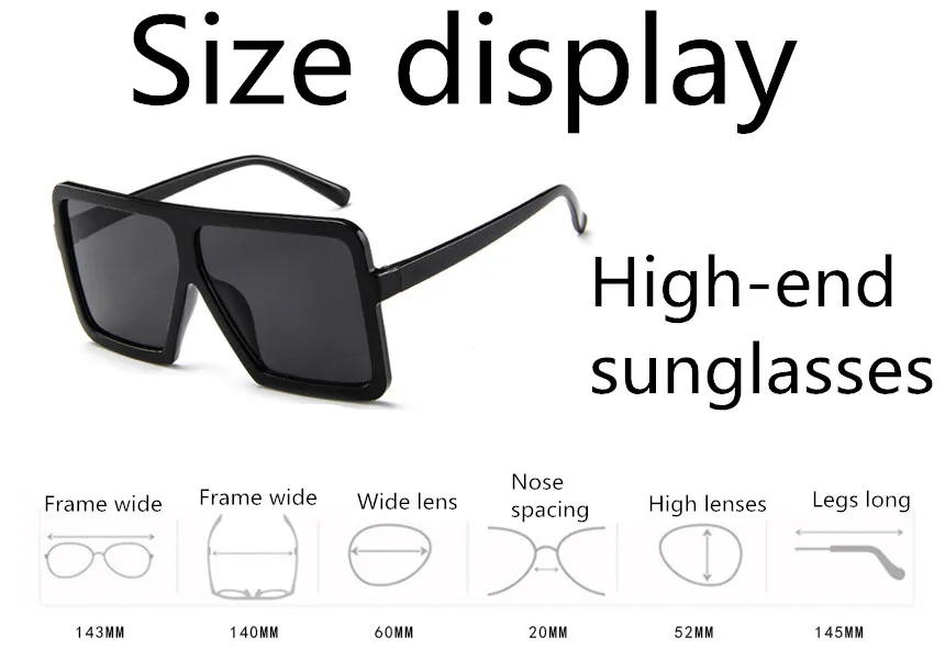 ASOUZ 2018 new fashion square ladies sunglasses retro cat eyes men\`s glasses UV400 brand large frame sun protection goggles (14)