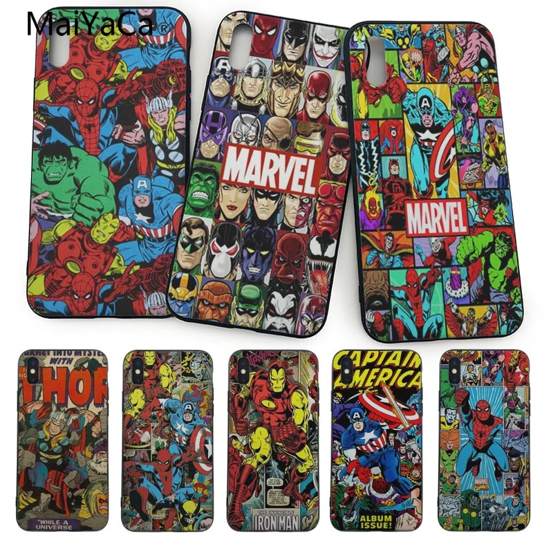 MaiYaCa Marvel Super Hero Cute Soft TPU CoverSheath For iphone X 8 8plus 7 7plus 6plus 6s 5S SE XS XR XSMAX phone coque
MaiYaCa Marvel Super Hero Cute Soft TPU CoverSheath For iphone X 8 8plus 7 7plus 6plus 6s 5S SE XS XR XSMAX phone coque