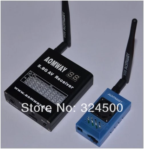 Aomway 5.8G 1000mW Audio/Video AV 1W Transmitter & 5.8G Receiver w/Antenna for FPV
Aomway 5.8G 1000mW Audio/Video AV 1W Transmitter & 5.8G Receiver w/Antenna for FPV