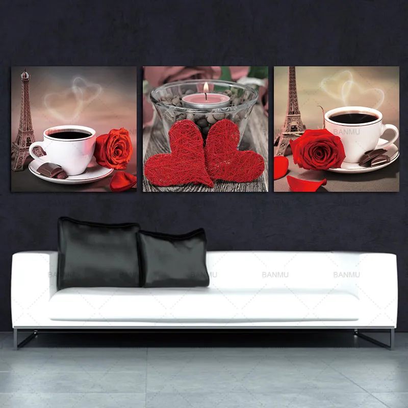 Canvas Wall Picture 3 Panel Printed Classical Still Life Coffee Rose Kitchen Oil Painting Cuadros For Living Room Unframed
Canvas Wall Picture 3 Panel Printed Classical Still Life Coffee Rose Kitchen Oil Painting Cuadros For Living Room Unframed