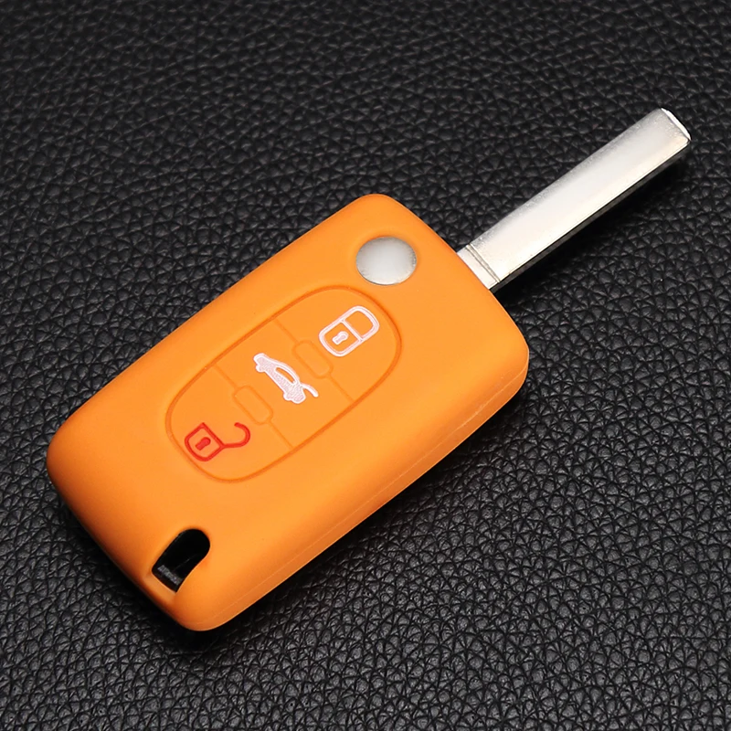 High quality silicone key cover for Peugeot 3 button 206 207 306 307 308 407 408 /Citroen C2 C3 C4 C5 key case latest key shell
High quality silicone key cover for Peugeot 3 button 206 207 306 307 308 407 408 /Citroen C2 C3 C4 C5 key case latest key shell