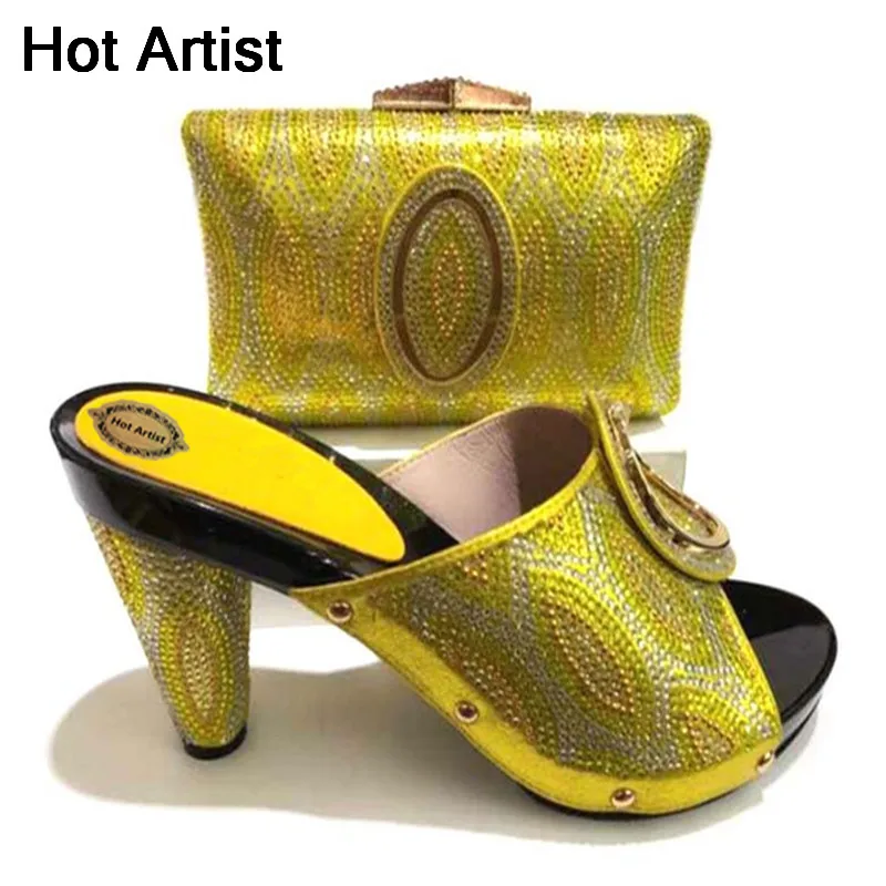 Hot Artist Italian Design Yellow Shoes And Bag Set For Party Hot Sale High Heels Shoes And Bag To Match Set For Party TX-223
Hot Artist Italian Design Yellow Shoes And Bag Set For Party Hot Sale High Heels Shoes And Bag To Match Set For Party TX-223