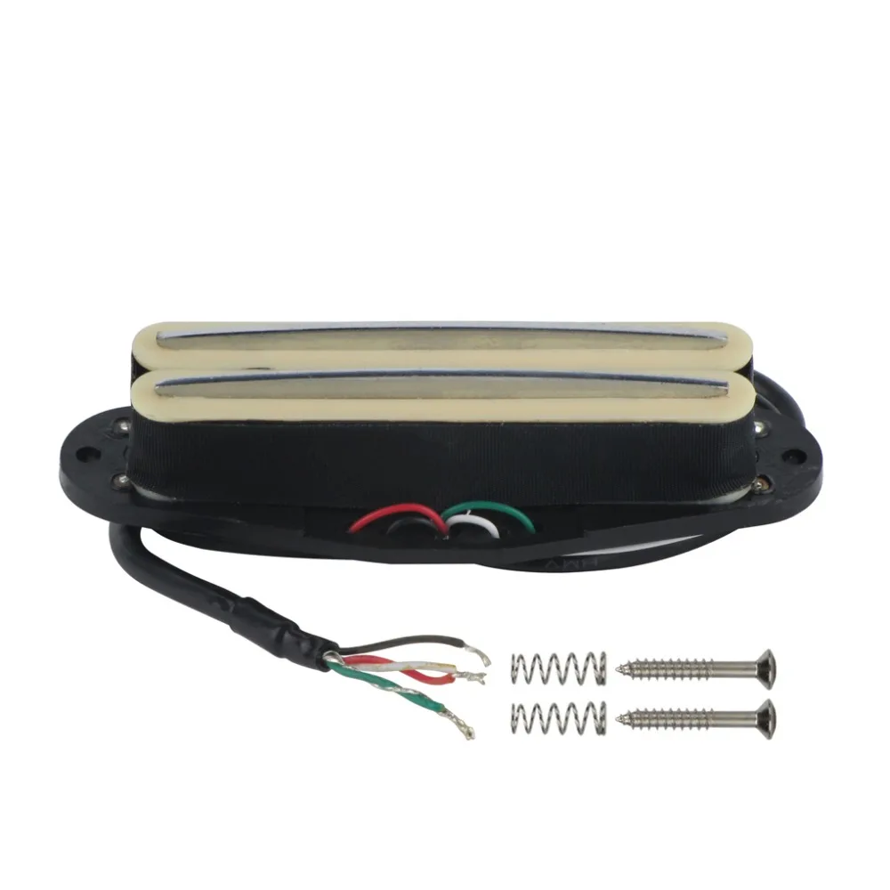 FLEOR 1PCS Ceramic Magnet Dual Hot Rail Single Coil Humbucker Guitar Pickup 4 Wires High Quality For Electric Guitar Parts
FLEOR 1PCS Ceramic Magnet Dual Hot Rail Single Coil Humbucker Guitar Pickup 4 Wires High Quality For Electric Guitar Parts