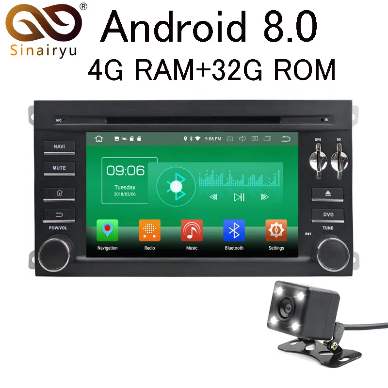 Sinairyu Android 8.0 8 Core 4G RAM Car DVD GPS For Porsche Cayenne 2003 2004 2005 2006-2010 WIFI Autoradio Multimedia Stereo
Sinairyu Android 8.0 8 Core 4G RAM Car DVD GPS For Porsche Cayenne 2003 2004 2005 2006-2010 WIFI Autoradio Multimedia Stereo