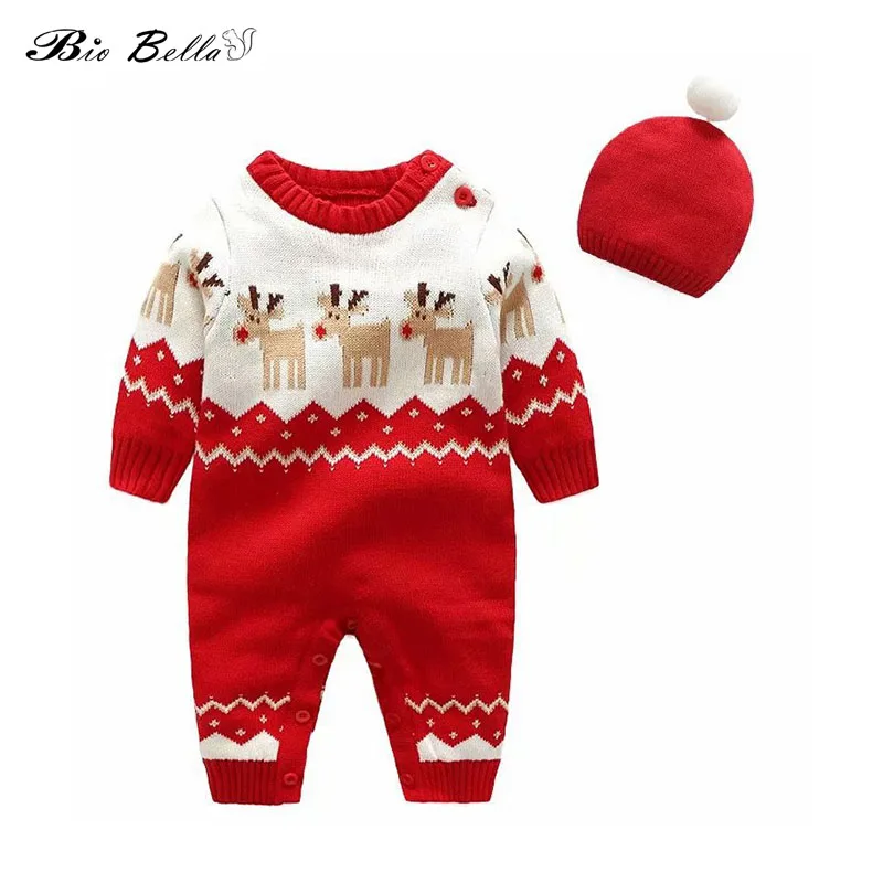 Baby Clothes Set Baby Girl Snowman Knitted Romper with Hat for Autumn Winter Infant Christmas Jumpsuit Newborn Kids Costume
Baby Clothes Set Baby Girl Snowman Knitted Romper with Hat for Autumn Winter Infant Christmas Jumpsuit Newborn Kids Costume
