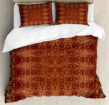 Antique Duvet Cover Set Vintage Lacy Persian Arabic Pattern from Ottoman Empire Palace Carpet Style Art 4 Piece Bedding Set
Antique Duvet Cover Set Vintage Lacy Persian Arabic Pattern from Ottoman Empire Palace Carpet Style Art 4 Piece Bedding Set