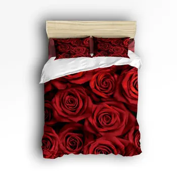 Full Size Bedding Set- Red Rose Flower Floral Print Design Duvet Cover Set Bedspread for Children/Kids/Teens/Adults, 4 Piece
Full Size Bedding Set- Red Rose Flower Floral Print Design Duvet Cover Set Bedspread for Children/Kids/Teens/Adults, 4 Piece