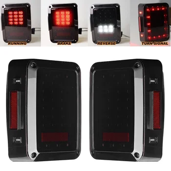 LED Tail Lights for JK 2007-2015 Jeep Wrangler with Running Brake Backup Reverse Turning Signal Light Tail Lamp Assembly
LED Tail Lights for JK 2007-2015 Jeep Wrangler with Running Brake Backup Reverse Turning Signal Light Tail Lamp Assembly