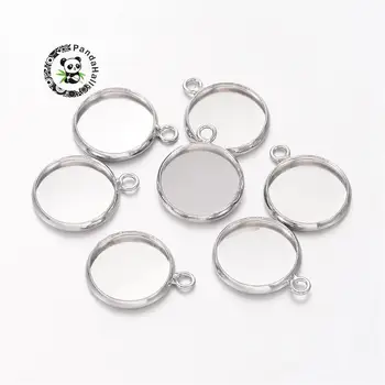 Brass Blank Pendant Trays,Flat Round Setting for Cabochon, Cadmium& Nickel & Lead Free,Platinum,Tray: 12mm; 17x14x2mm, Hole: 1.5
Brass Blank Pendant Trays,Flat Round Setting for Cabochon, Cadmium& Nickel & Lead Free,Platinum,Tray: 12mm; 17x14x2mm, Hole: 1.5
