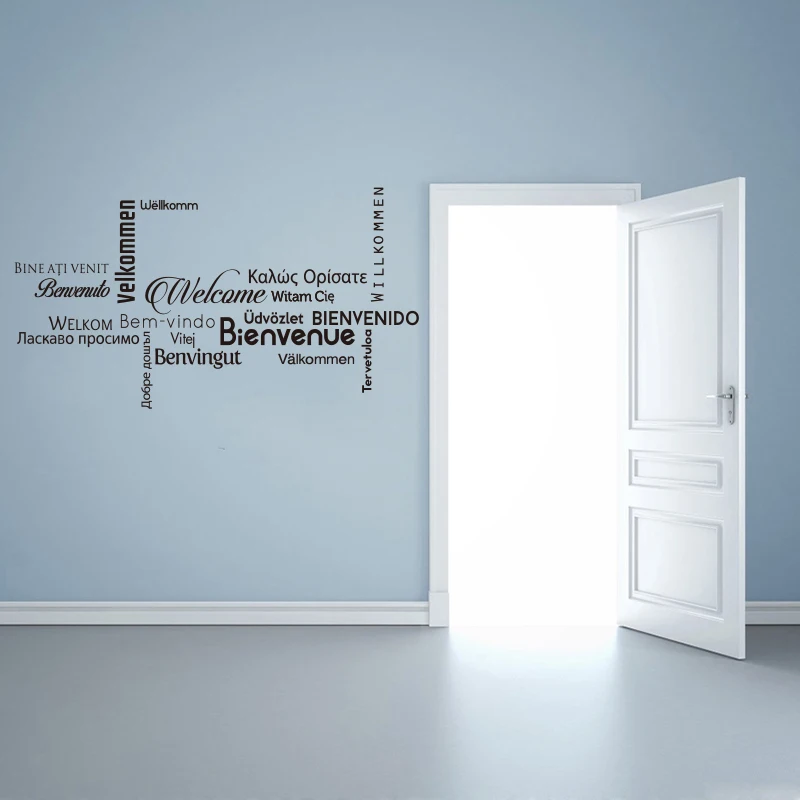 Spanish French Multilingual Welcome Vinyl Wall Sticker Wall Decal Artist Home Decor House Decor Sticker Mural DW0692
Spanish French Multilingual Welcome Vinyl Wall Sticker Wall Decal Artist Home Decor House Decor Sticker Mural DW0692