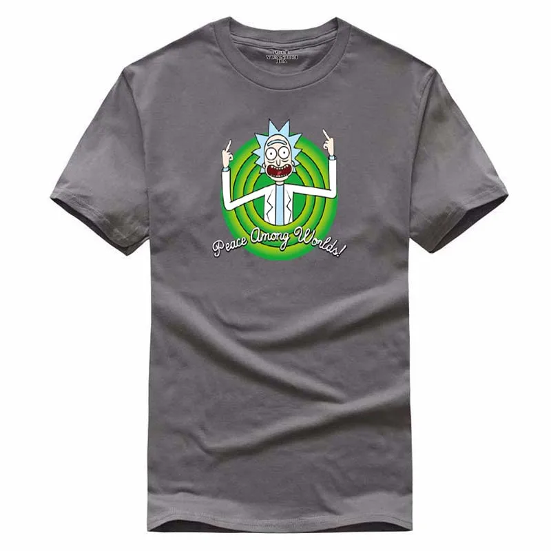 2018 Men t shirt Cool Rick Morty Summer Anime T-shirts rick and morty worlds folk black White Fitness Cartoon tee shirt homme
2018 Men t shirt Cool Rick Morty Summer Anime T-shirts rick and morty worlds folk black White Fitness Cartoon tee shirt homme