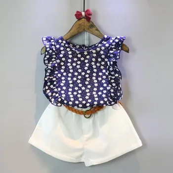 Girls Summer Cloth Children Clothing Set Flower Sleeveless Shirts White Pants Girls Clothes Suits 2-7 Kids Girl Suits
Girls Summer Cloth Children Clothing Set Flower Sleeveless Shirts White Pants Girls Clothes Suits 2-7 Kids Girl Suits