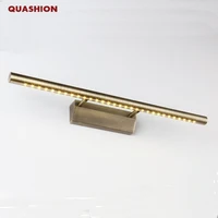 High Quality Modern led mirror light Stainless Steel Bronze AC85-265V SMD5050 led bathroom lamp wall mounted indoor light image