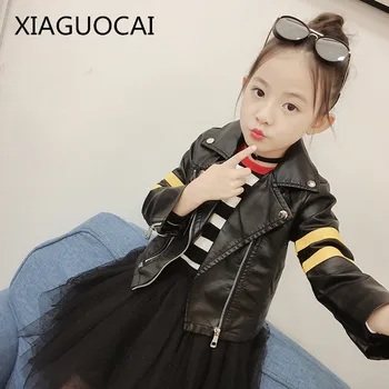 XiaGuoCai 2017 Spring and Autumn Girl baby PU Leather Jacket coat Children Solid Casual Outerwear fashion kids clothes k16 35
XiaGuoCai 2017 Spring and Autumn Girl baby PU Leather Jacket coat Children Solid Casual Outerwear fashion kids clothes k16 35