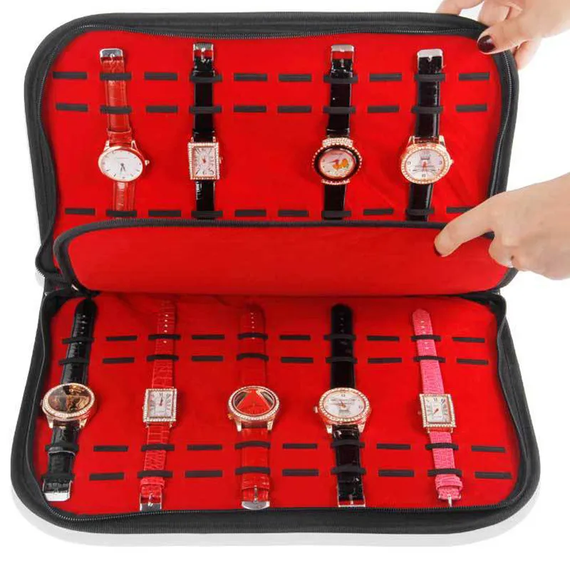 20 Slots/Grids Leather Watch Case With Zipper Velvet Wristwatch Display Storage Box Tray Travel Jewelry Packing Shelf Organize
20 Slots/Grids Leather Watch Case With Zipper Velvet Wristwatch Display Storage Box Tray Travel Jewelry Packing Shelf Organize